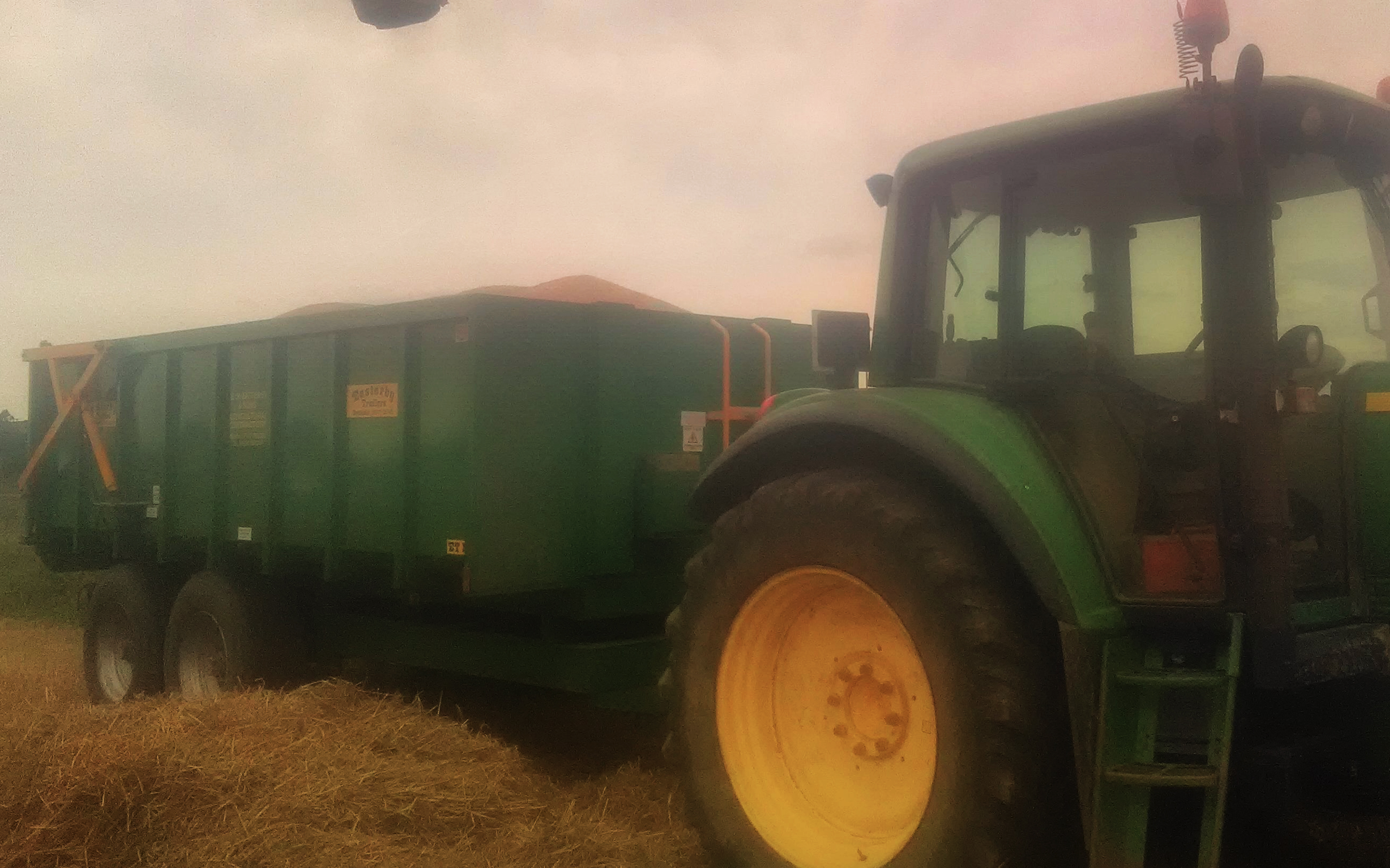 W.h.easterby & sons with Silage/grain trailer at Sharlston Common