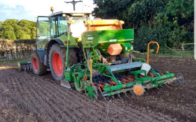 B lister agric contracting with Drill at York Road