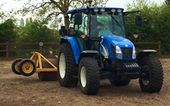 Bradley goss paddock & agri services with Rolls/presses at West Wickham