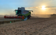 J turner contracting with Combine harvester at Coningsby