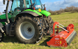 A j roberts farm & garden services with Verge/flail Mower at Target Close