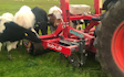 Jr king and son with Meadow aerator at United Kingdom