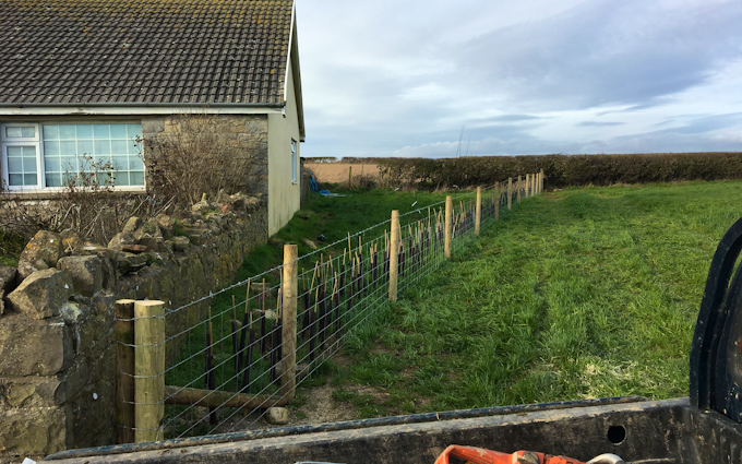 D popham contracting  with Fencing at Hensol