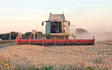 J turner contracting with Combine harvester at Coningsby