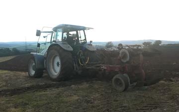 P j pengelly agricultural contracting  with Plough at Blackawton