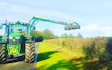 M & m bell contractors with Hedge cutter at Memsie
