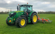 Rob hayton agricultural services with Tine harrow at United Kingdom