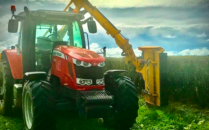 All trimmed up with Hedge cutter/mulcher at Matarawa Road