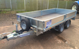 T howells agricultural services  with Flat trailer at United Kingdom