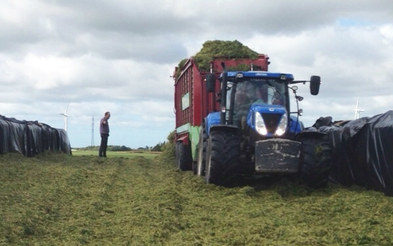 Lykkegaarden med Opsamler/Snittervogn ved Løgstør
