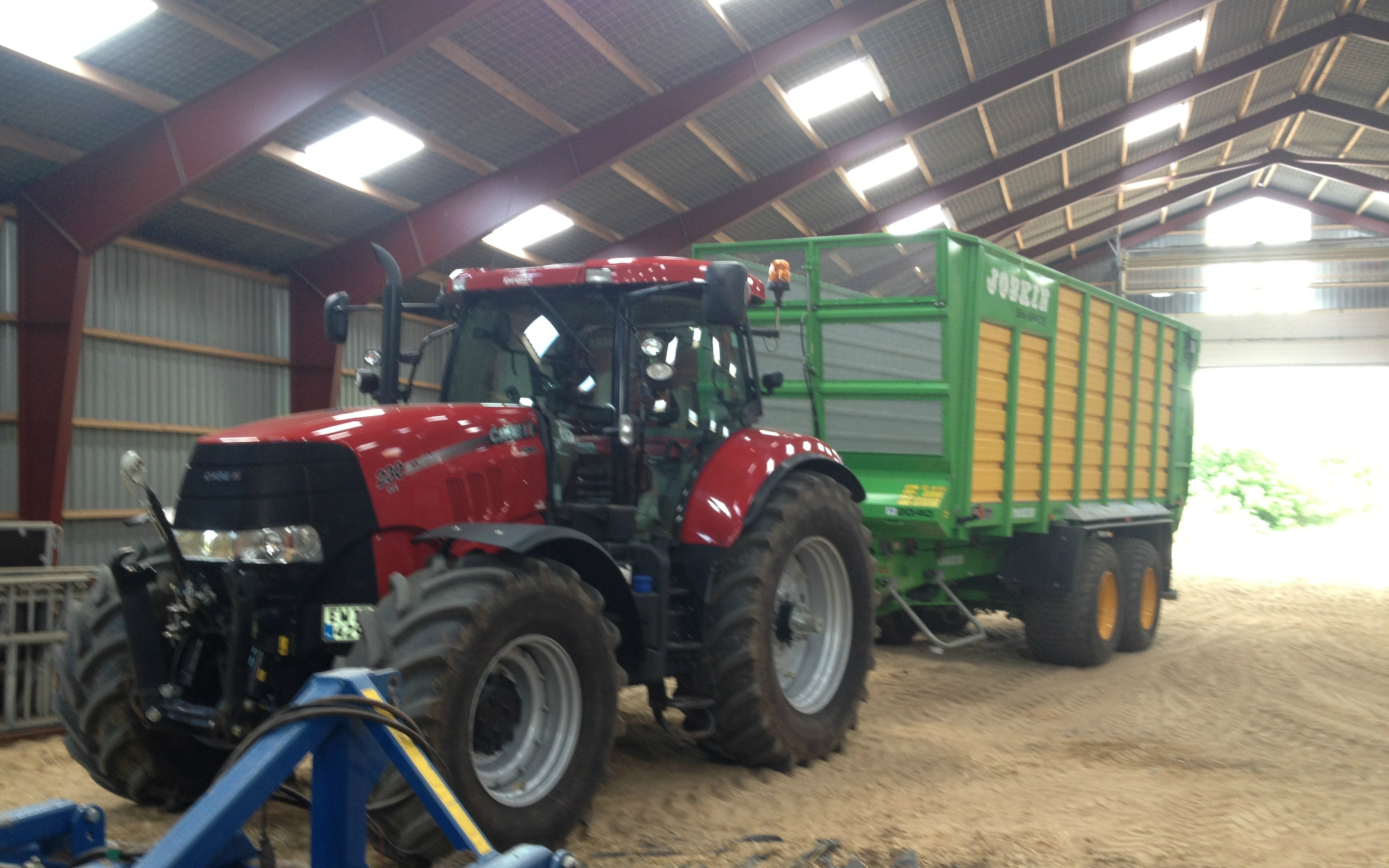 Smersted maskinstation med Frakørselsvogn ved Vrå