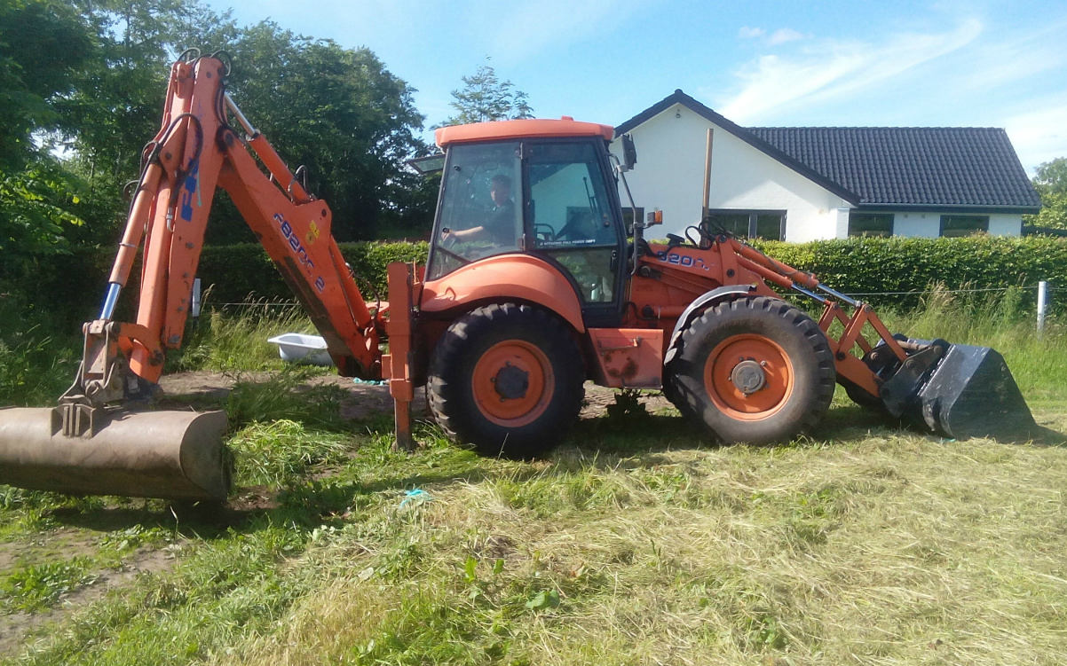 Teglgård maskinstation med Rendegraver ved Bolderslev