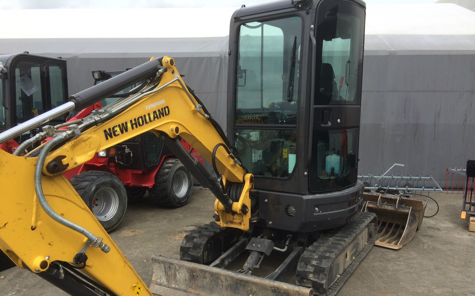 Lyngfeldt a/s med Minigraver ved Hadsten