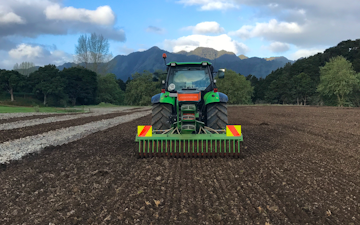 Vuletich contracting  with Power harrow at Pakotai