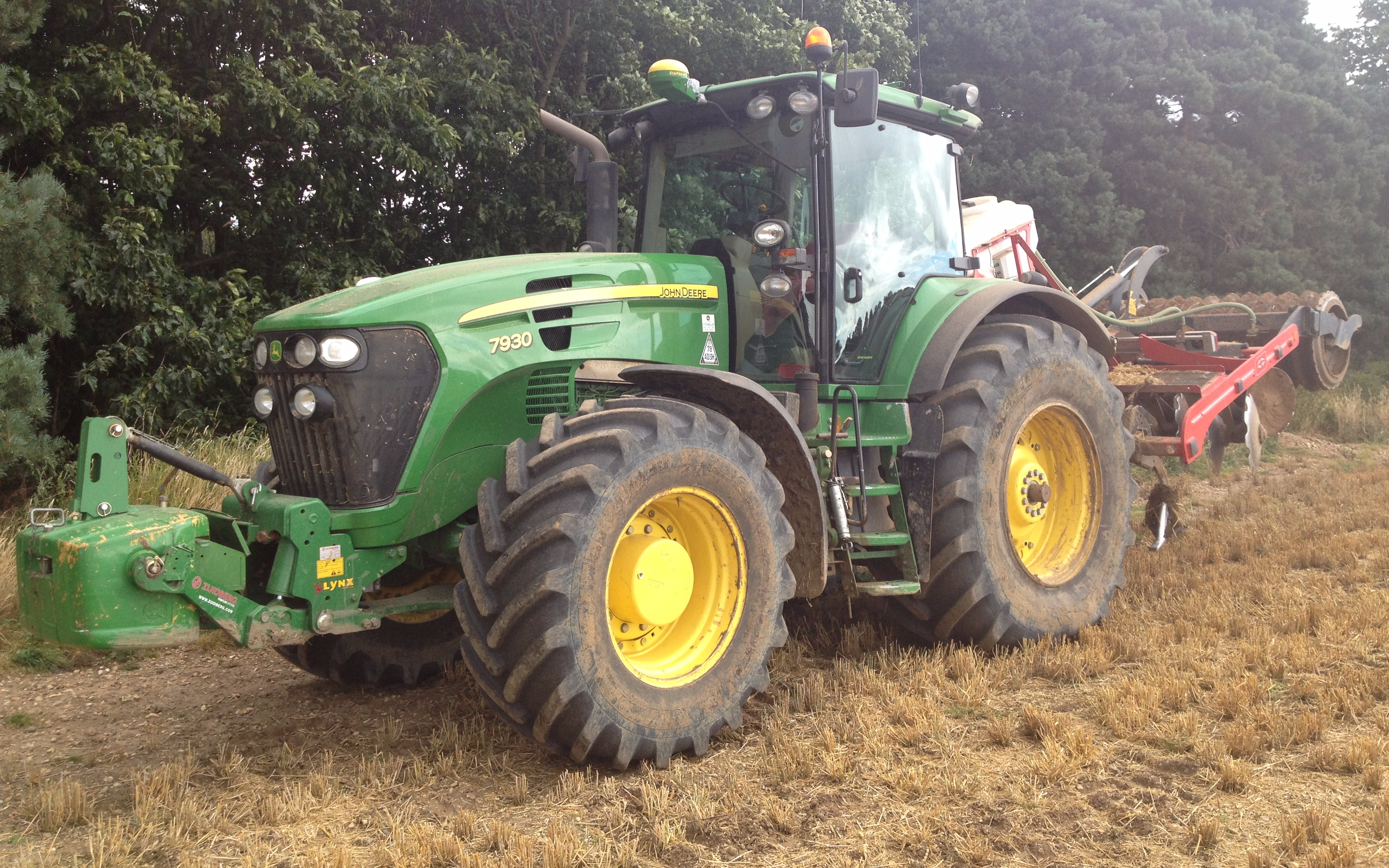 Pg groundcare ltd with Stubble cultivator at Hollybank