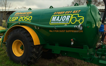 Edwards agricultural services  with Slurry spreader/injector at Chorley