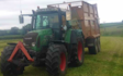 C r ellis contracting  with Silage/grain trailer at Axminster
