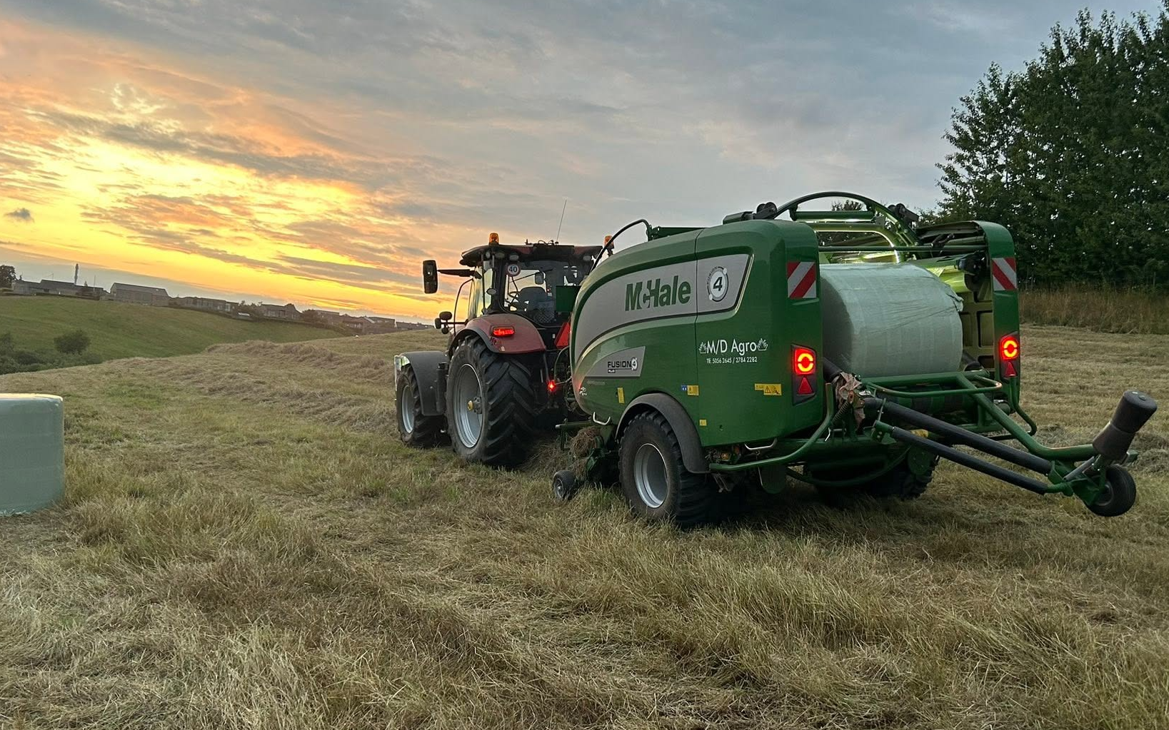 Md agro i/s med Wrapballepresser ved Kølsen