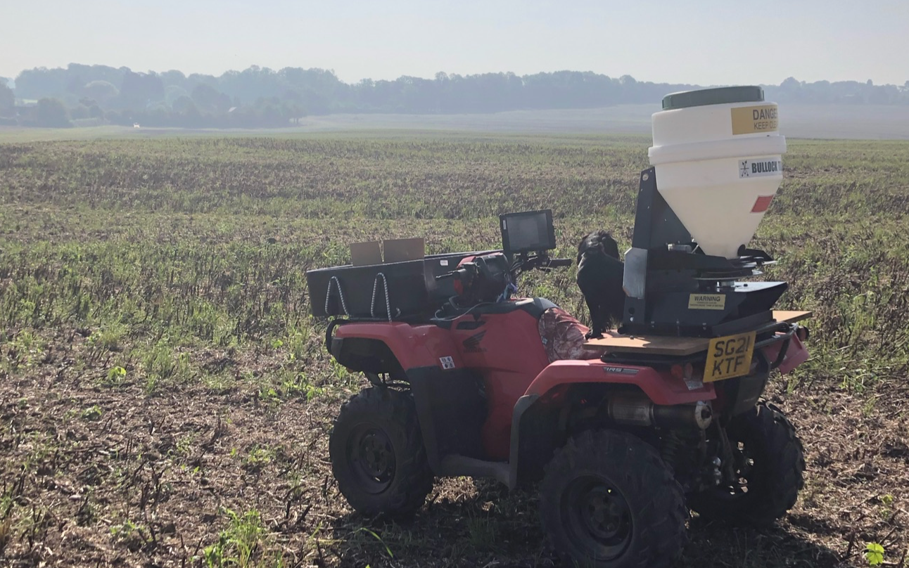 Mjc agri service with Fertiliser application at Wem