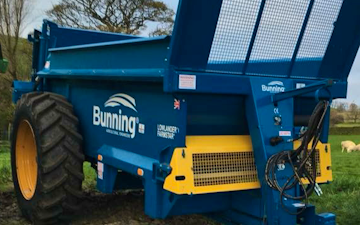 Rb agricultural services with Manure/waste spreader at Birch Vale