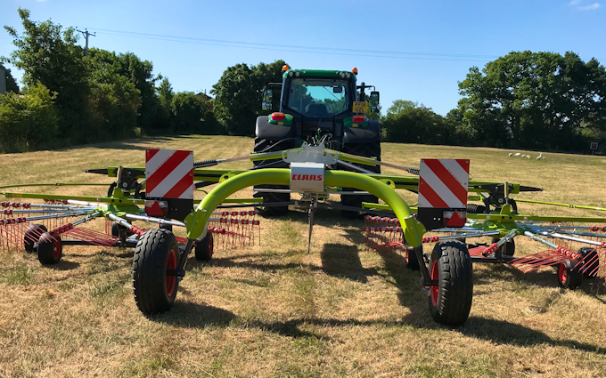 Edwards agricultural services  with Rake at Chorley