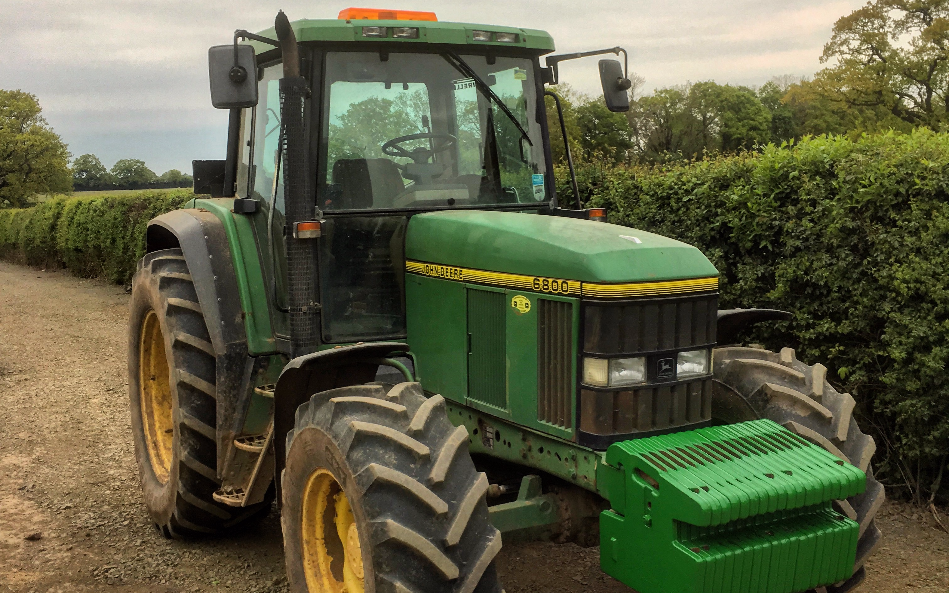 J.j.r agricultural contracting  with Hedge cutter at Brockhill Village