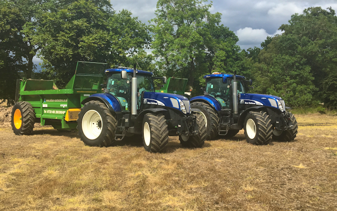 Wilson contractors with Manure/waste spreader at United Kingdom