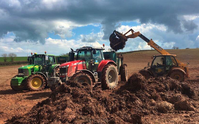 Wildwoods contractors with Manure/waste spreader at United Kingdom