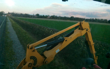 J r hudson with Hedge cutter at Whitemoor Lane