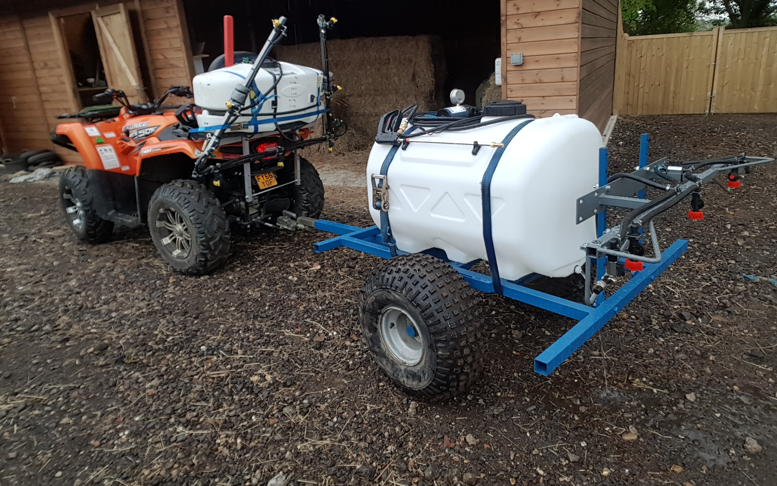 Cerberus land with ATV sprayer at Bramley