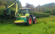 David barron  with Hedge cutter at Tarland