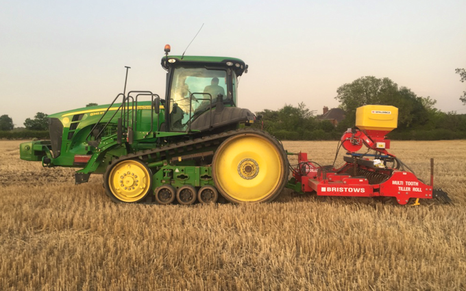 Haydn wesley & son ltd with Precision drill at Millthorpe Drove