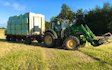 Anden´s agro service med Traktor med frontlæsser ved Slangerup