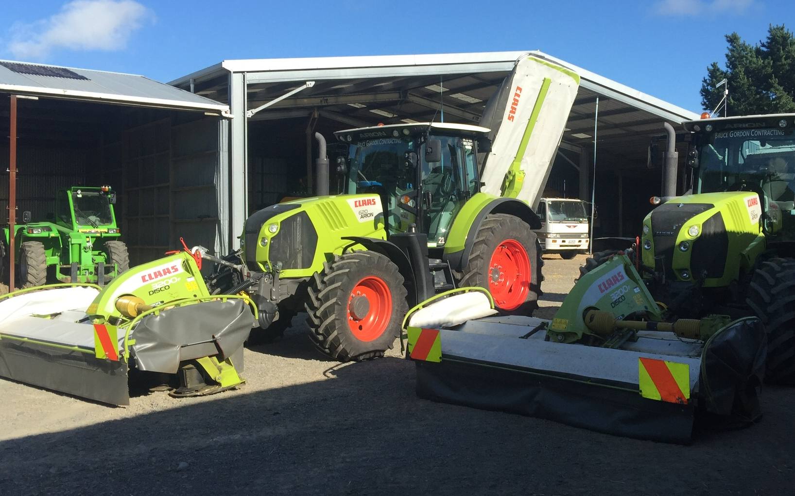 Bruce gordon contracting  with Mower at Marton