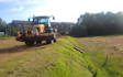 J. steel contracting  with Verge/flail Mower at Cauldhame Farm Road