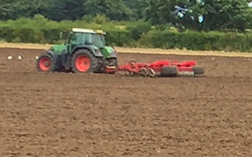 Rookery farm ltd  with Seedbed cultivator at Wortham