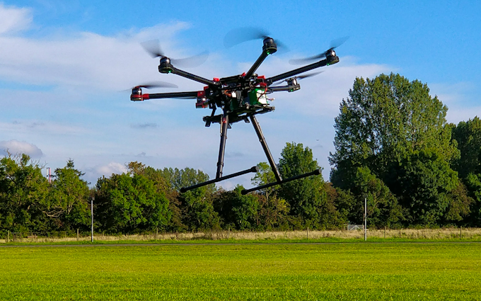 Ecobotix aps med Drone ved Odense
