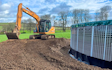 Aeh services with Excavator at Cholsey
