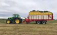 T&b agricultural contractors ltd with Self loading wagon at United Kingdom