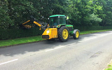 Oliver berti forestry and firewood  with Hedge cutter at Breachwood Green