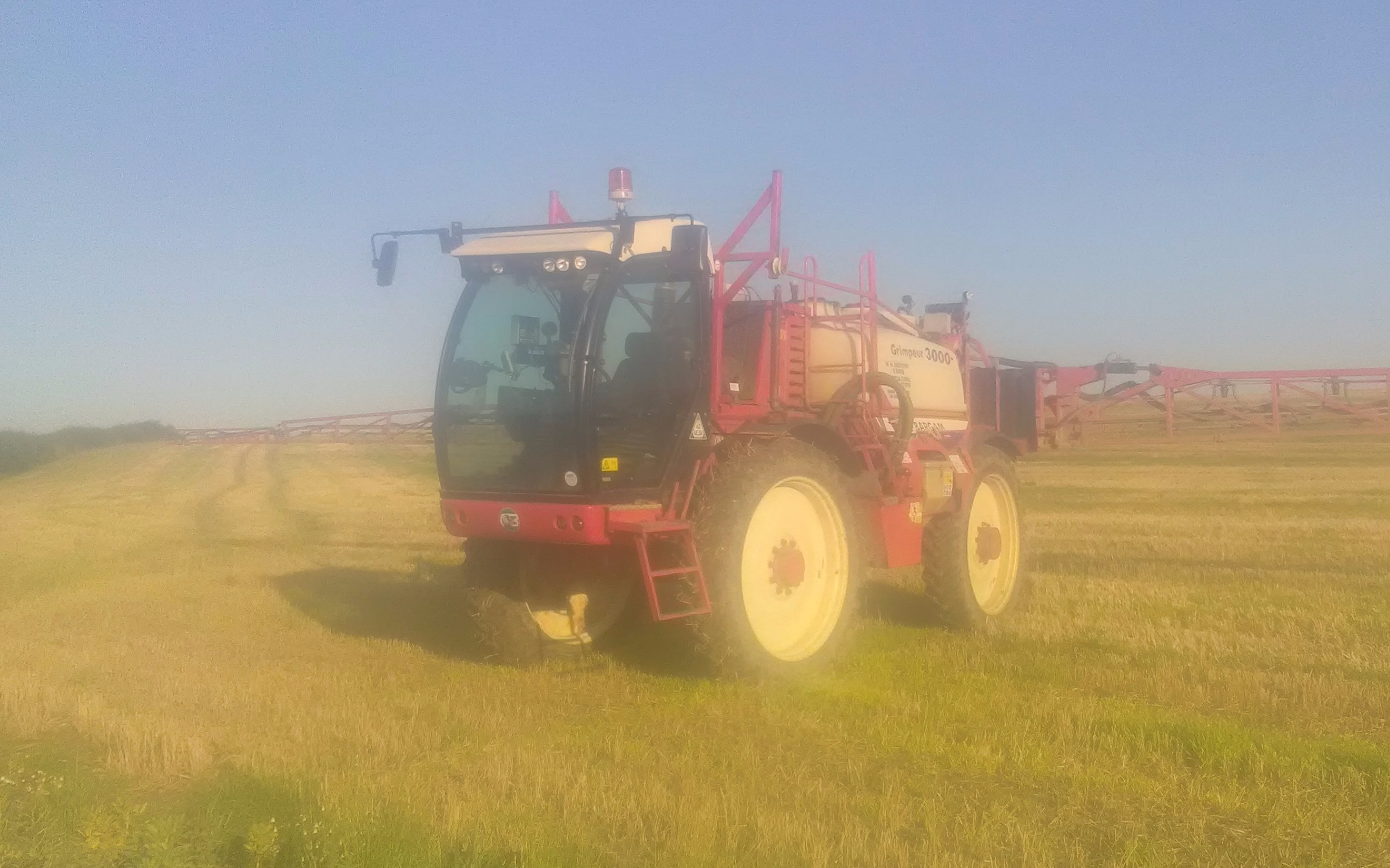 W.h.easterby & sons with Self-propelled sprayer at Sharlston Common