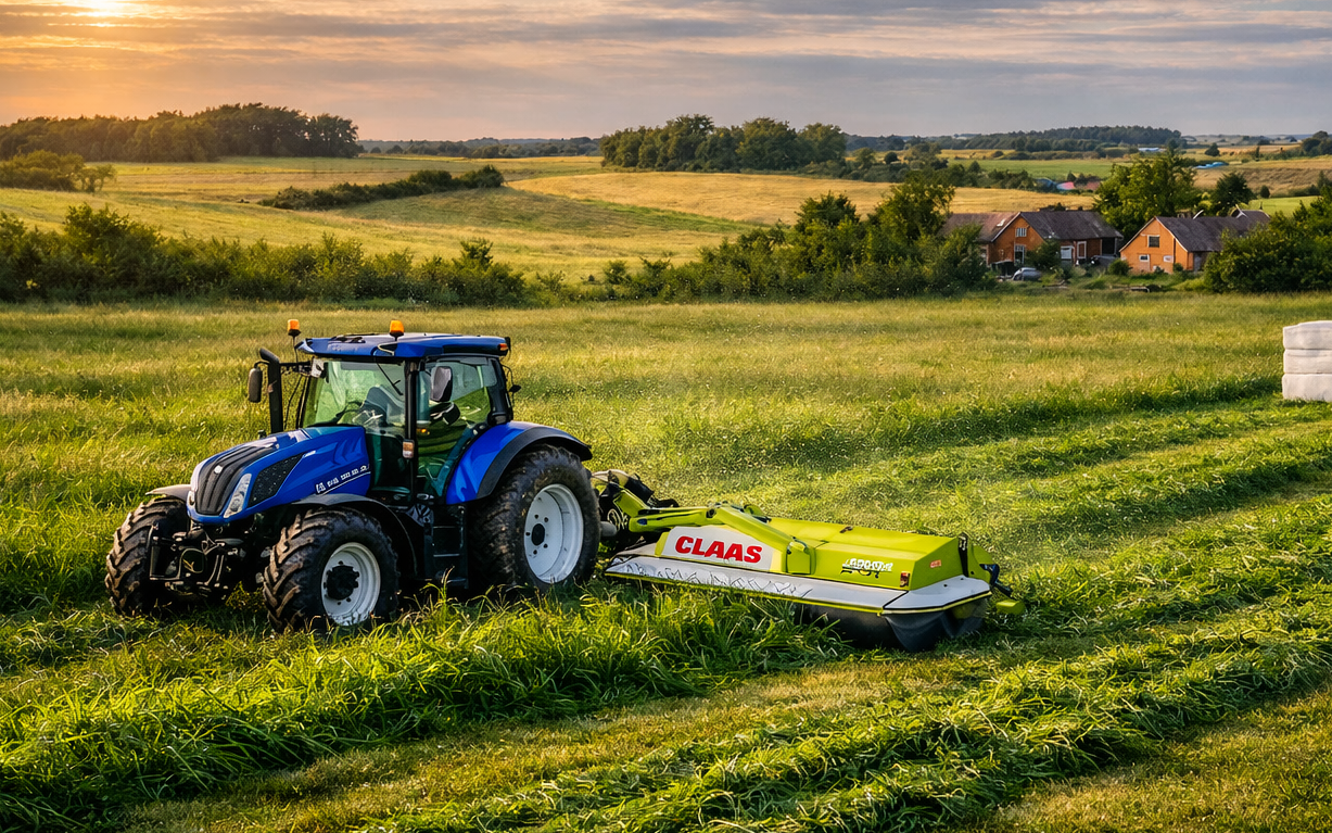 Hesselroj hø & græjs med Skårlægger ved Aabenraa