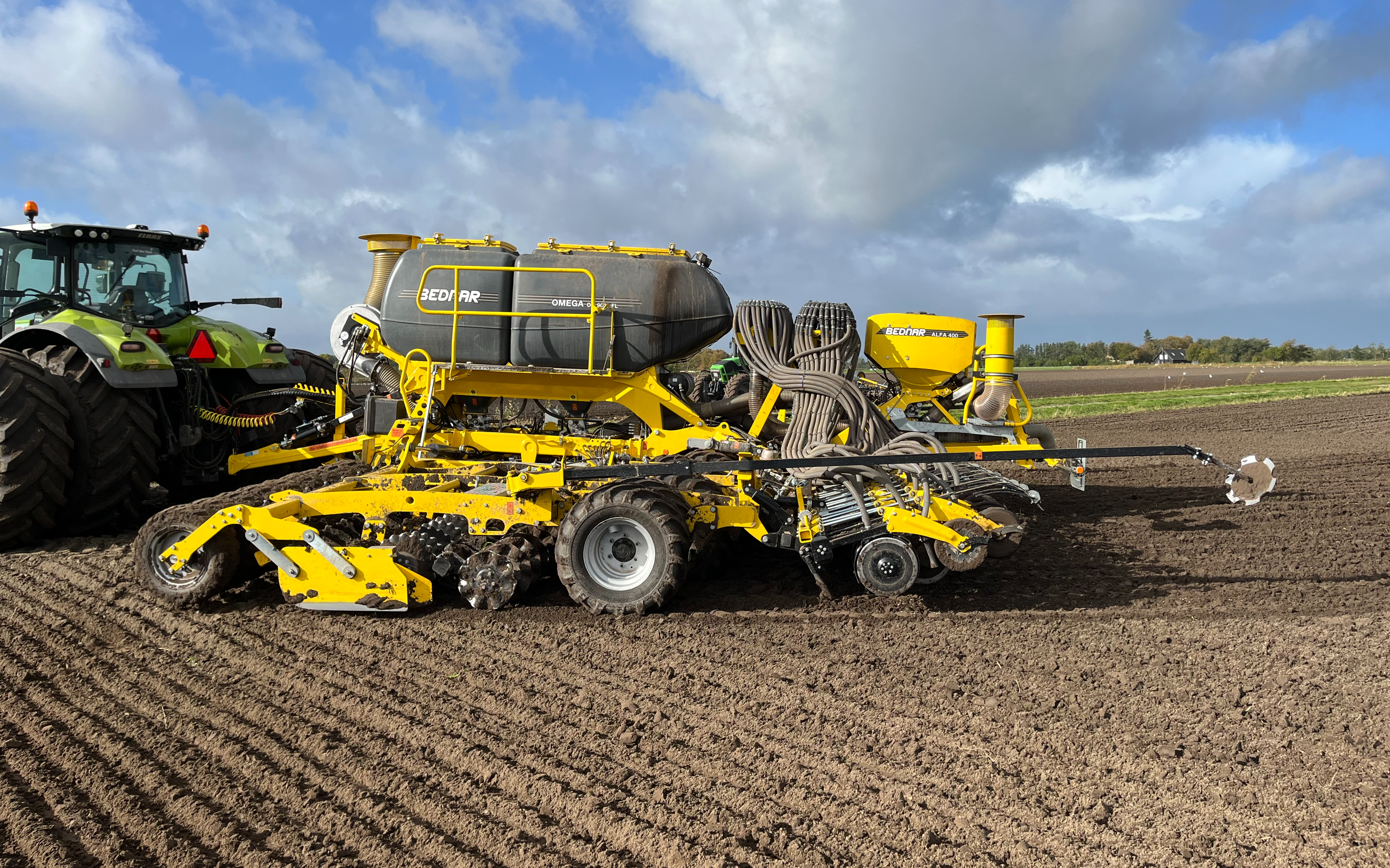 Elsnab landbrug i/s med Såmaskine ved Hals