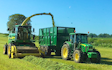 P davenport & son  with Forage harvester at Bloxham