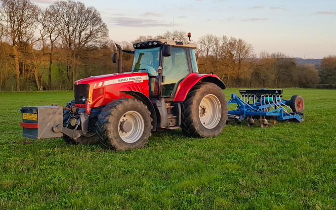 M.e.agri ltd with Subsoiler at Ludgershall