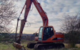 B j goose digger hire ltd  with Excavator at United Kingdom