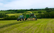 Nick ley contractors  with Forage harvester at Cookbury