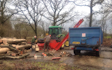 Oliver berti forestry and firewood  with Log splitter at Park Gate