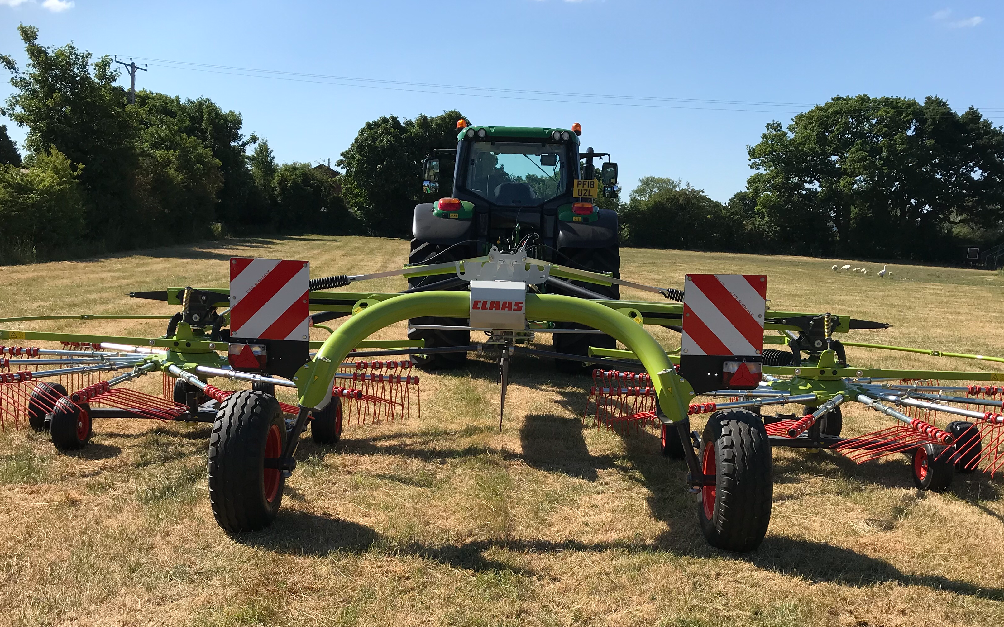 Edwards agricultural services  with Rake at Chorley