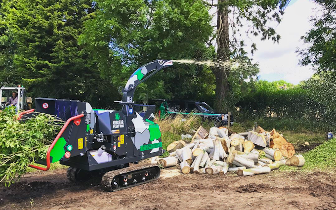 Arbgear ltd with Wood chipper at Cookhill